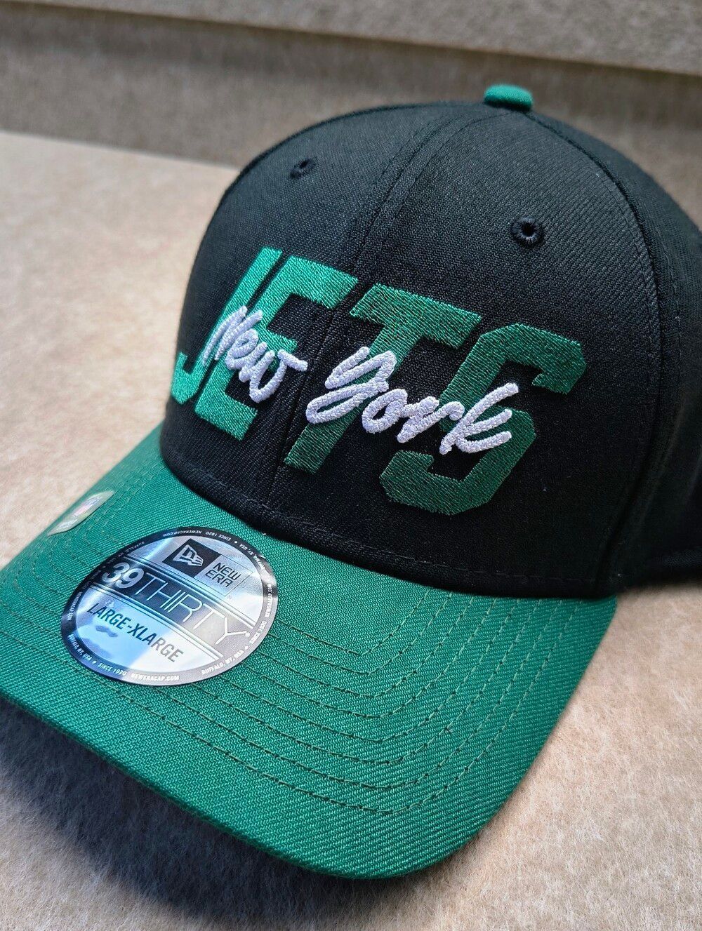 New Era NFL 39Thirty New York Jets Structured Fitted Hat #U